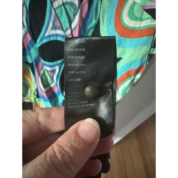 Anthropologie Kenzie Asymmetrical Midi Dress Women Size 8 - Picture 11 of 11